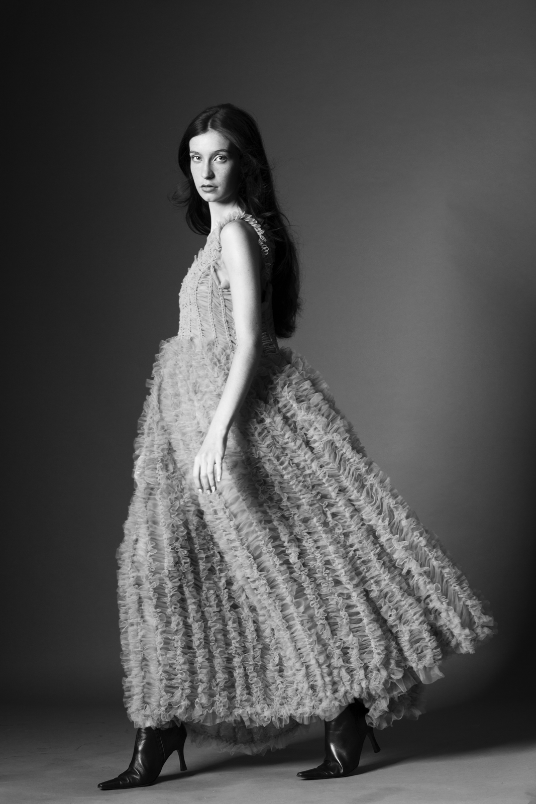 Photo: Prasoon Jaiswal, Model: Amy Attwater, First Model Management MUA: Tracy Walls, Designer: Samara Kate, HairStylist: Kate Seabrook